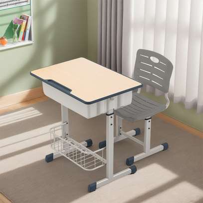 Adjustable Kids Desk and Chair Set image 2