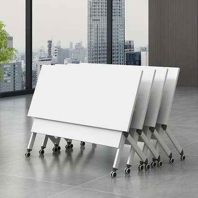 Standing Desks: White Foldable Desk for Training image 2