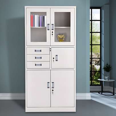Office file cabinet: 2-door office filing cabinet with safe image 2