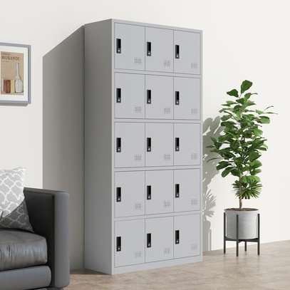 Steel 15-Locker Storage Cabinet image 6