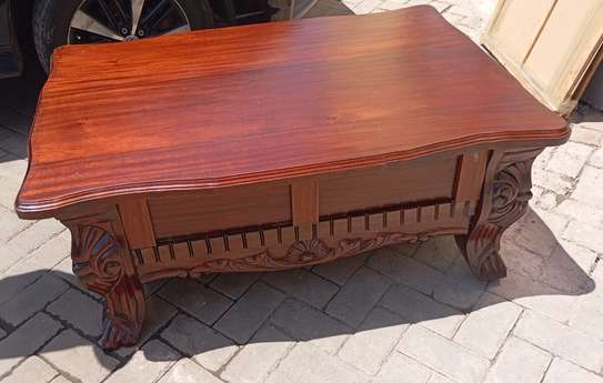 Coffee Tables : Rectangular Mahogany Coffee Table image 2