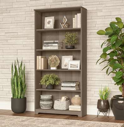 Wooden Rectangular Open Bookshelf image 4
