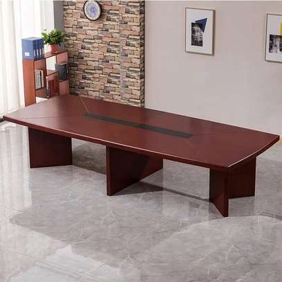 Office Table: 2.4m Mahogany Executive Office Table image 5
