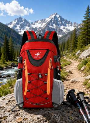 King Kong Medium Hiking Backpack Red Water-Resistant image 3
