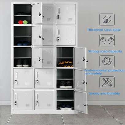 Steel 15-Locker Storage Cabinet image 7
