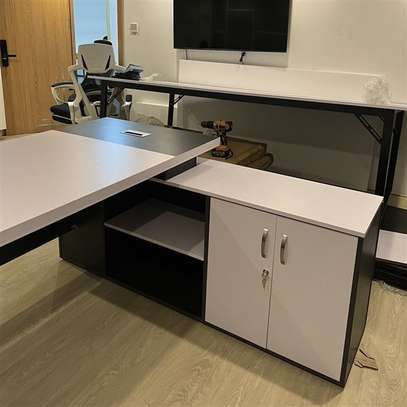 Office Desk; 180cm Spacious Design Aesthetic Office Desk image 6