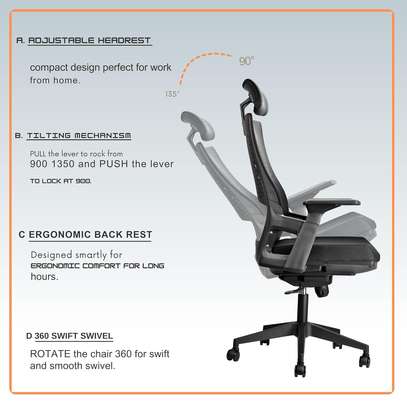 Office Chair:  High Back Mesh Office Chair image 6