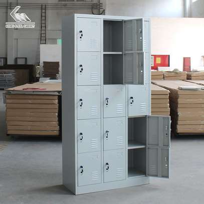 15-Locker Office Storage Cabinet image 7