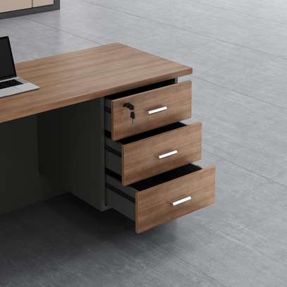 Office Desk: 120cm  Executive Office Desk With Drawers image 3