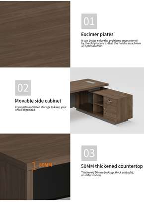 Office Desk: Stylish Modern 1.6m Executive Desk image 3