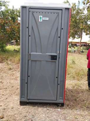Durable Portable Toilet Heavy-Duty Plastic Blue image 5