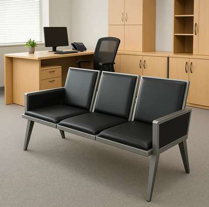 Leather Executive 3 Seater Office Sofa image 4