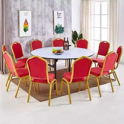 1.5M Foldable Round Office Table image 2