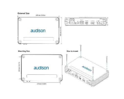Audison AF M4D Forza Series 4 Car Amplifier image 2