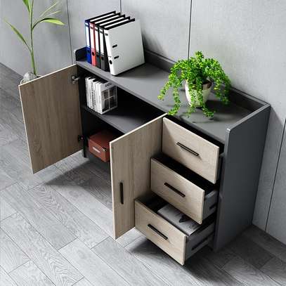 Modern Wooden Credenza Cabinet image 10