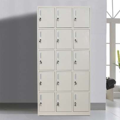 Steel 15-Locker Storage Cabinet image 3