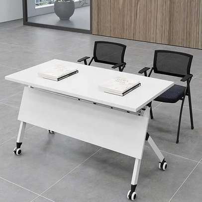 Office Table; Durable Coated Surface Foldable Table image 3