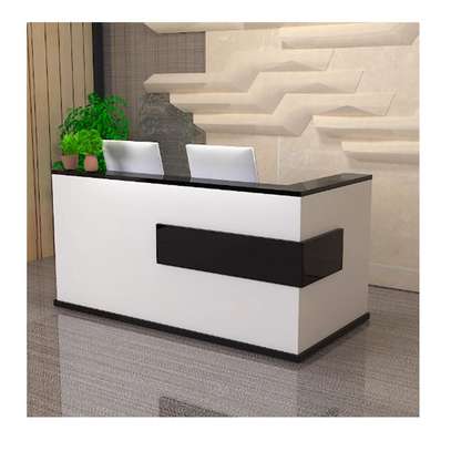 2 M Front Wooden Office Reception Table image 4