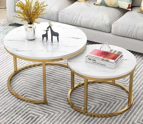 Modern Round Marble Coffee Table image 3