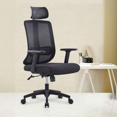 Office Chairs: Mesh Orthopedic Task Chair With Headrest image 4