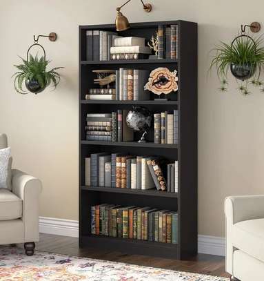 5 Tier Durable Wood Home Office Bookshelf image 9