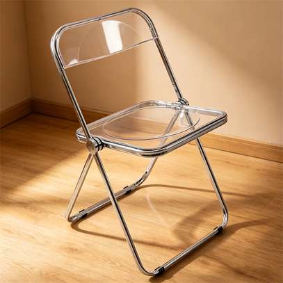 Dining Chair; Glass Foldable Dining Chair in Keroka image 6