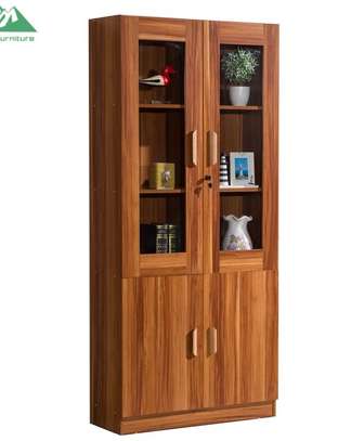 OFFICE CABINET: 2 Door Wood Minner Office Cabinet image 2