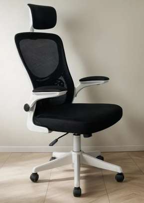 Office Chair; Supportive Adjustable Armrest Office Seat image 6