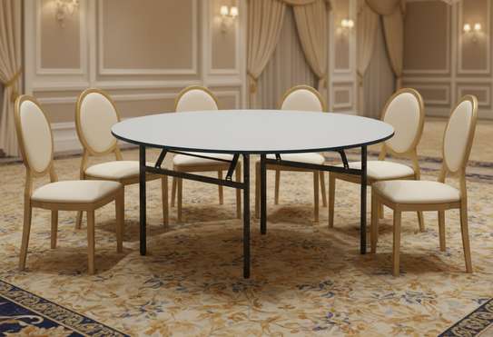 1.5M Foldable Round Office Table image 8