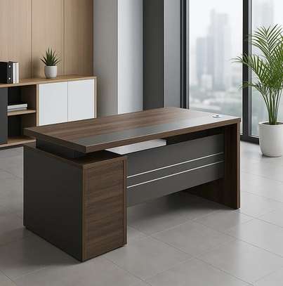 Executive Desks : Executive Office Desk with Drawers image 4