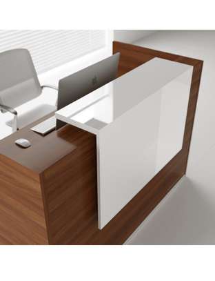 1.2m Wooden Office Reception Desk image 4