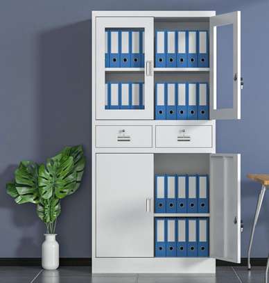Office Cabinet:  Half Glass Display Cabinet image 5
