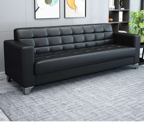Office Sofa: 5 Seater Black Office Sofa In Mogonga image 2