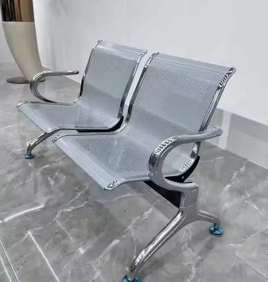 Metal 2 Person Waiting Office Bench image 10