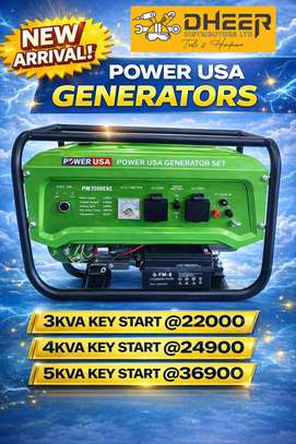 Power USA Generator 3kVA-5kVA Key Start Portable image 2
