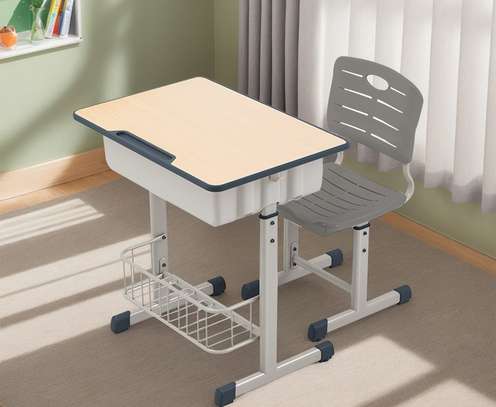 Kids Furniture; Adjustable Height Kids Desk And Chair image 3