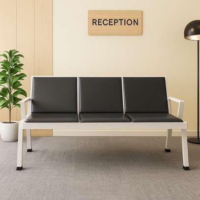 3-Seater Heavy Duty Office Reception Bench image 5
