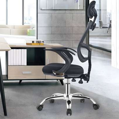 Office Chairs: Soft Back Black Orthopedic Seat image 4