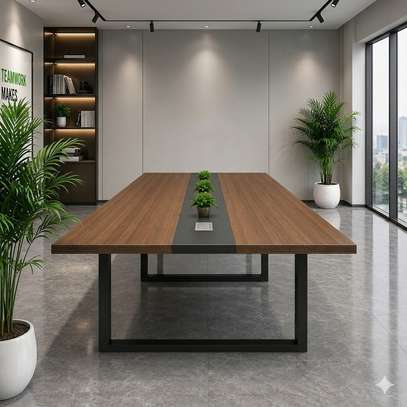 8-Seater Office Boardroom Table image 3
