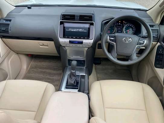Toyota Land cruiser prado TX White color fully loaded 2020 image 5