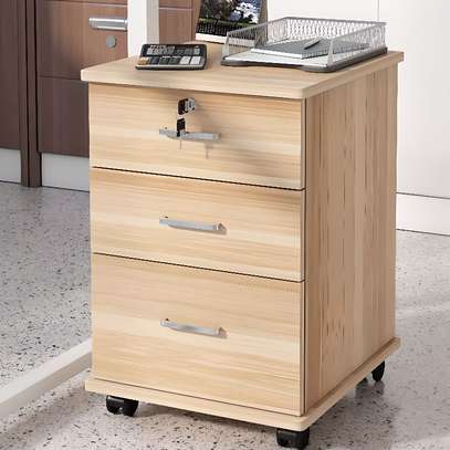 Storage Cabinets: Moveable Lumber Office Storage Cabinet image 5