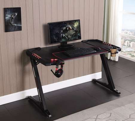 Gaming Desk; Home Office Gaming Desk with Led Lights image 12