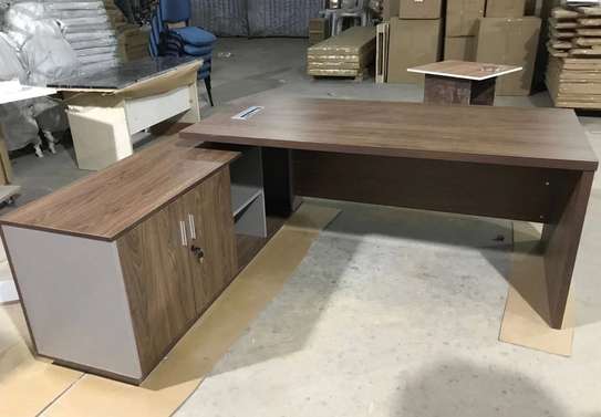 Office Desk: L Shaped Brown Office Desk In Itumbe image 2