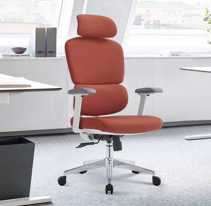 Orange Orthopedic Office Chair image 6