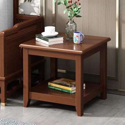 60cm by 60cm Mahogany Office Coffee Table image 2