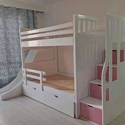 Wooden Bunk Bed Full/Twin with Storage Drawers image 6