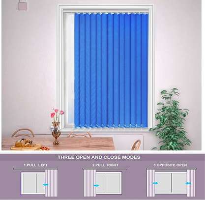 Blue Fabric Curtain Blinders image 2