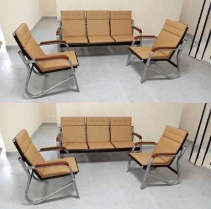 Meeting 5 Person Leather Office Sofa image 13