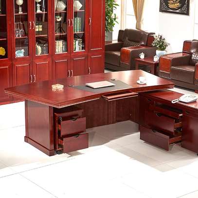 Office Desk: 2.0m Executive Table With Side Pedestals image 3