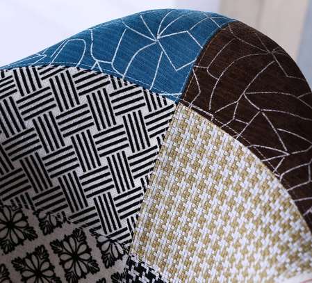 Office Chair; Elegant Patchwork Detailing Dining Chair image 6